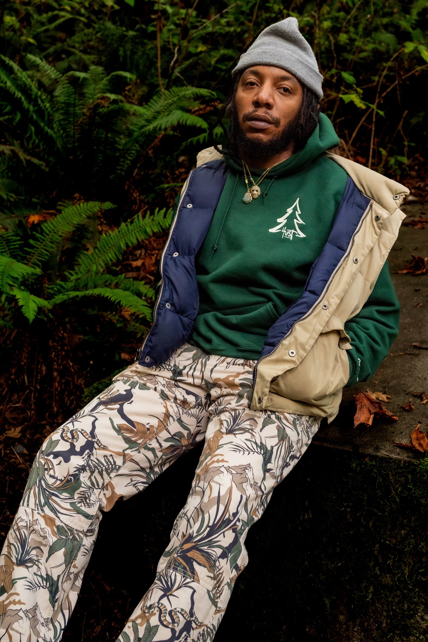 Forest Green 4UST Logo Hoodie