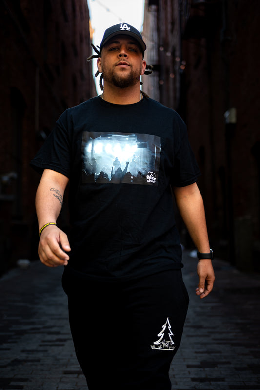 Black Webb Wavvy "Behind the Lights" T-shirt