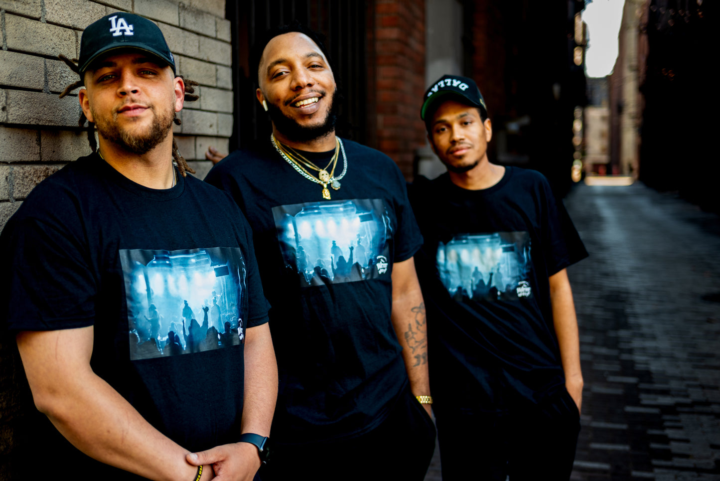 Black Webb Wavvy "Behind the Lights" T-shirt