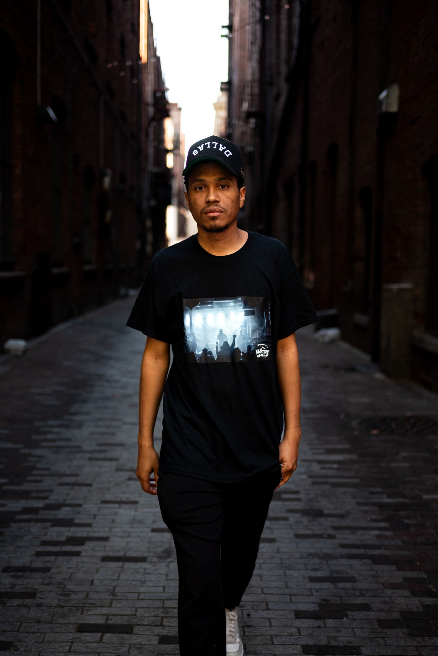 Black Webb Wavvy "Behind the Lights" T-shirt